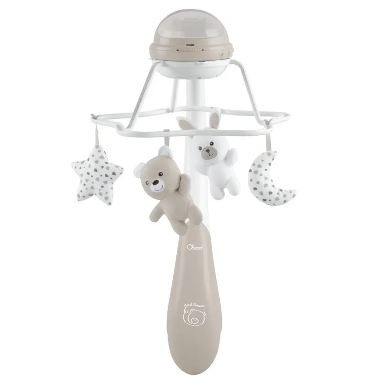 Chicco, First Dreams, Rainbow, Carusel pentru patut 3in1, bej