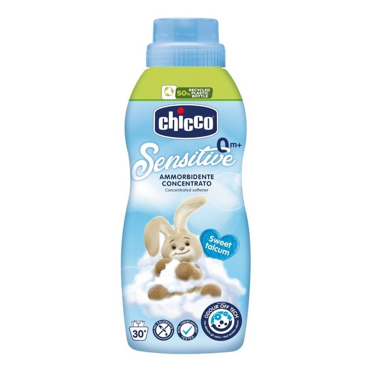 Chicco, Sweet Talcum, lichid inmuiere si clatire pentru imbracaminte pentru copii, 750 ml