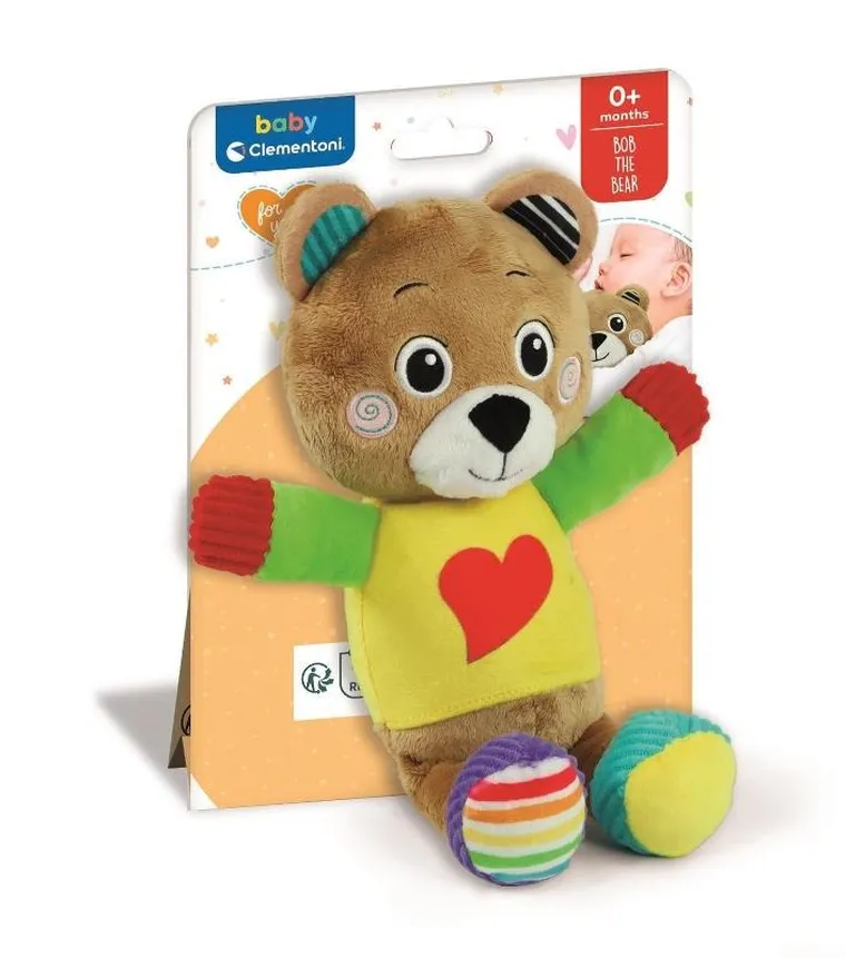 Clementoni, Bob the Bear, ursulet, jucarie de plus