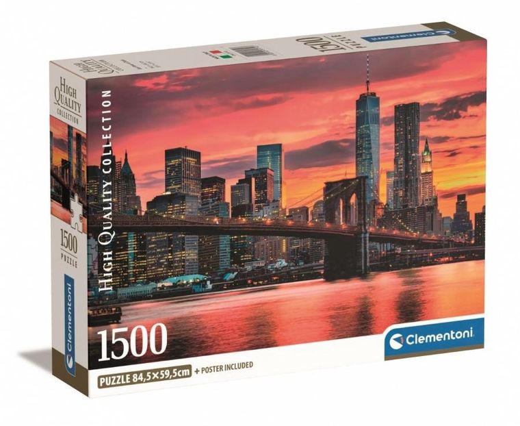 Clementoni, East River at Dusk, puzzle, 1500 piese