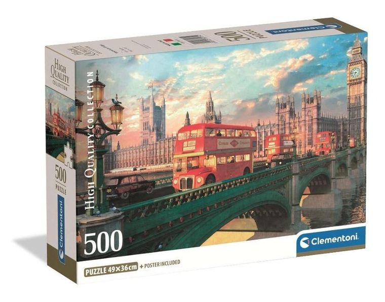 Clementoni, High Quality, Westminster Bridge, puzzle, 500 piese