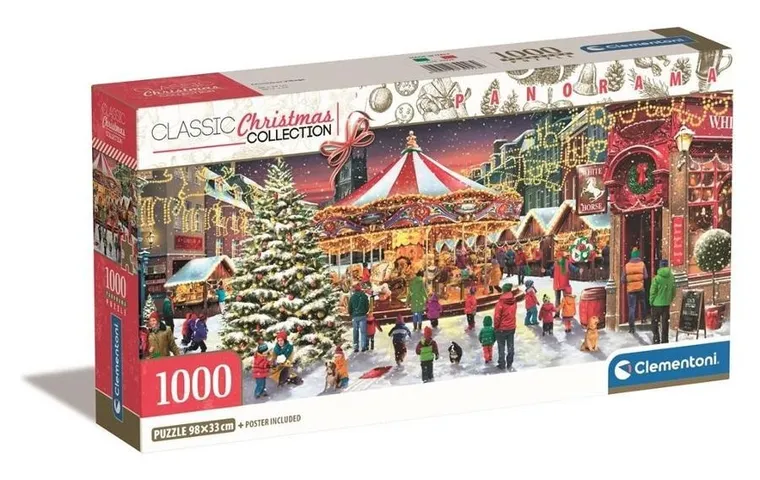 Clementoni, Panorama, Classic Christmas Collection, puzzle, 1000 piese
