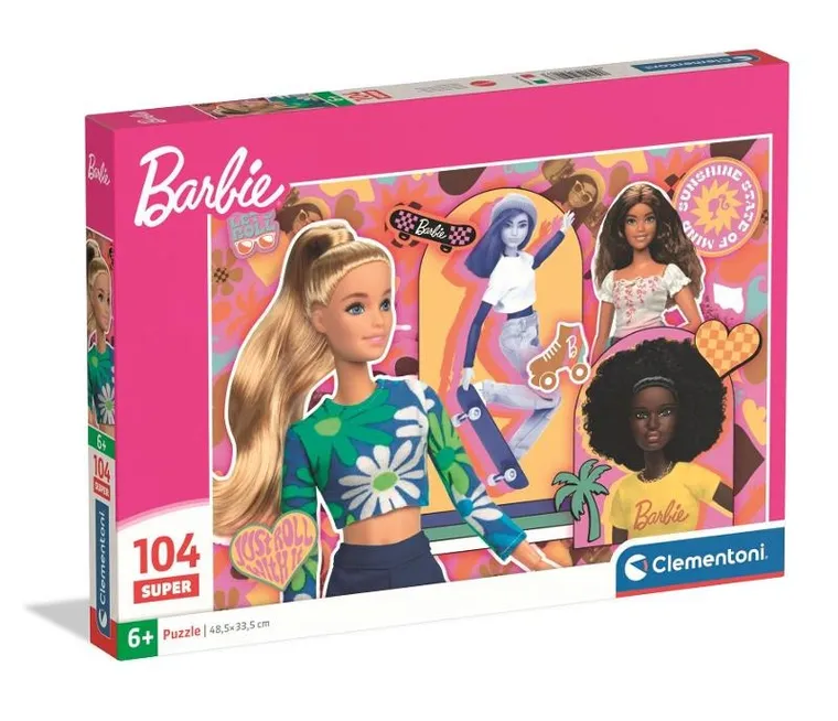 Clementoni, Super, Barbie, puzzle, 104 piese