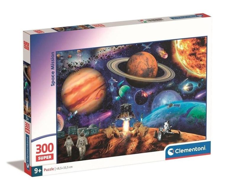 Clementoni, Super, Space Mission, puzzle, 300 piese