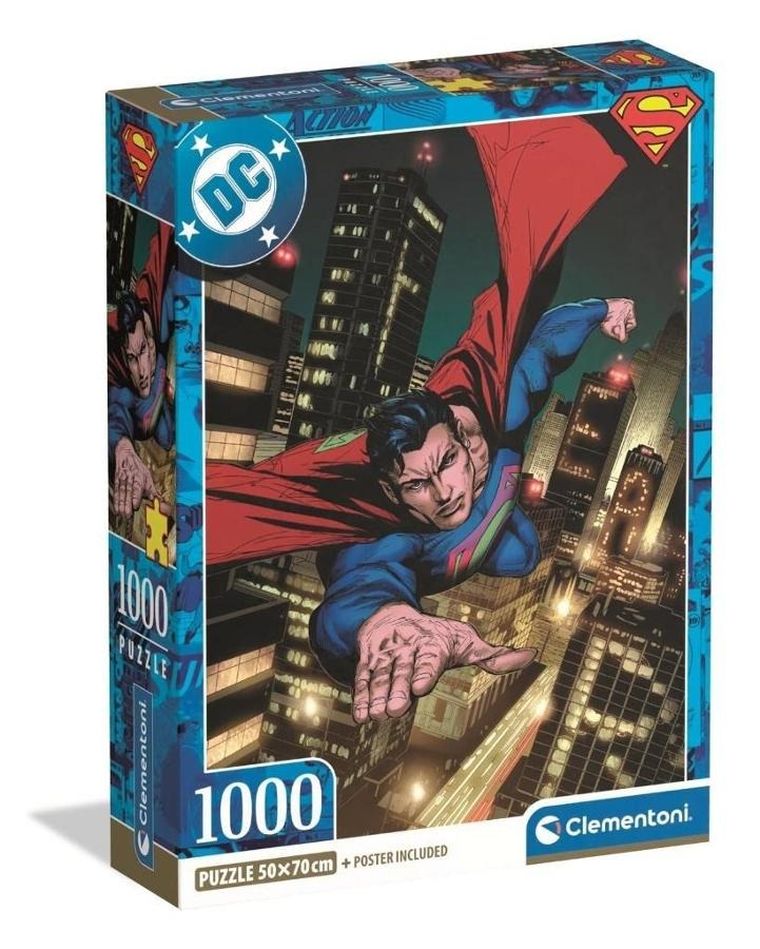 Clementoni, Superman, puzzle, 1000 piese
