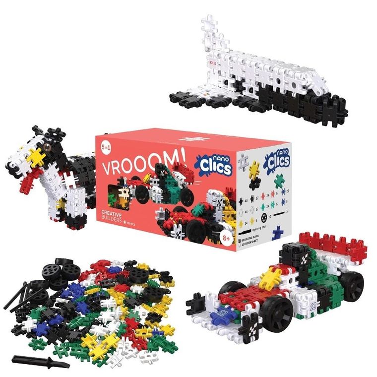 Clics Toys, Nano Clics, Creative Builders, set de constructie 5 in 1, 250 piese