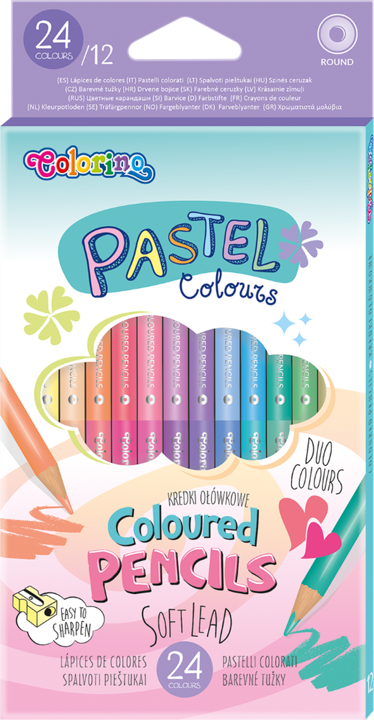 Colorino, creioane pastelate, 12/24 culori