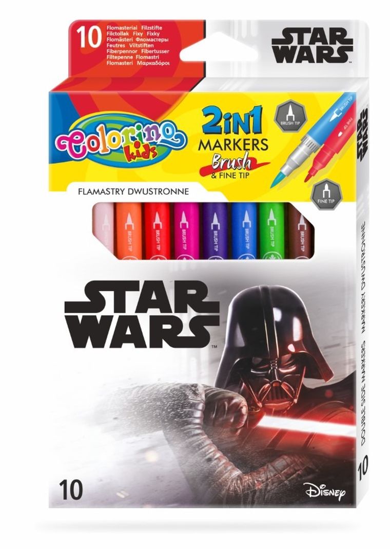 Colorino, Star Wars, markere cu doua capete, 10 culori