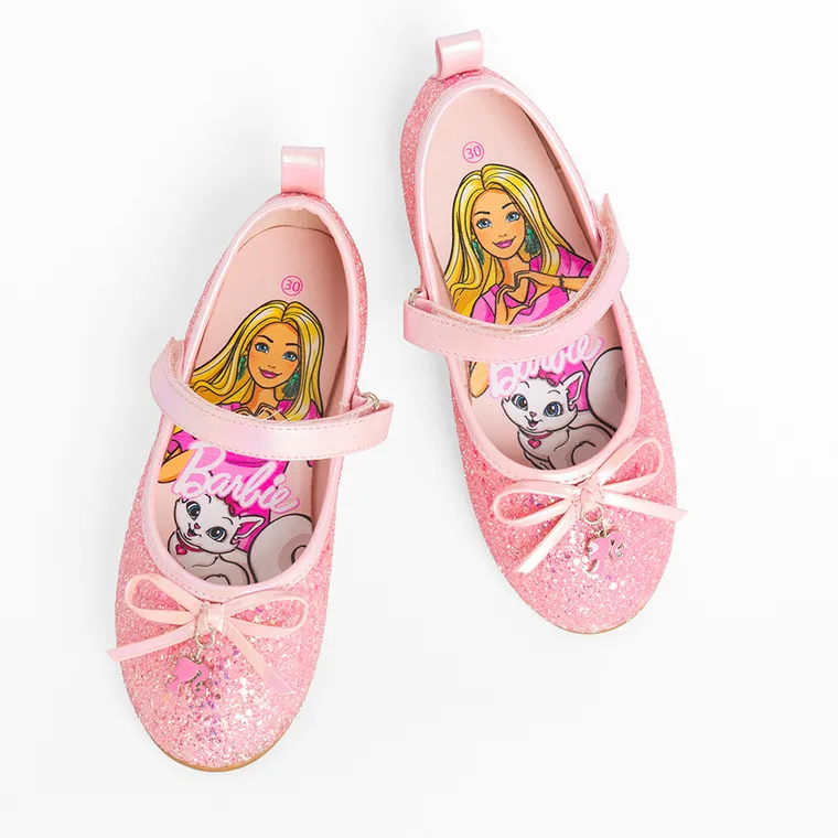 Cool Club, Balerini pentru fete, roz, imprimeu Barbie