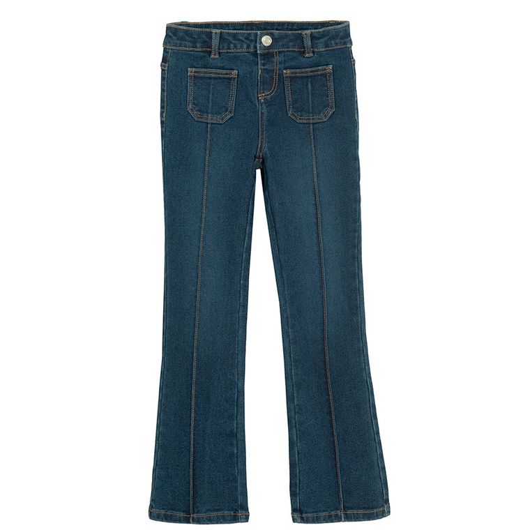 Cool Club, Blugi pentru fete, croiala flare, albastru