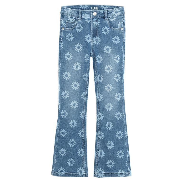 Cool Club, Blugi pentru fete, flare, albastru