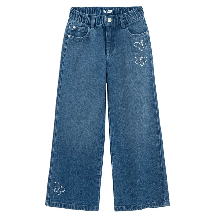 Cool Club, Blugi pentru fete, wide, albastru