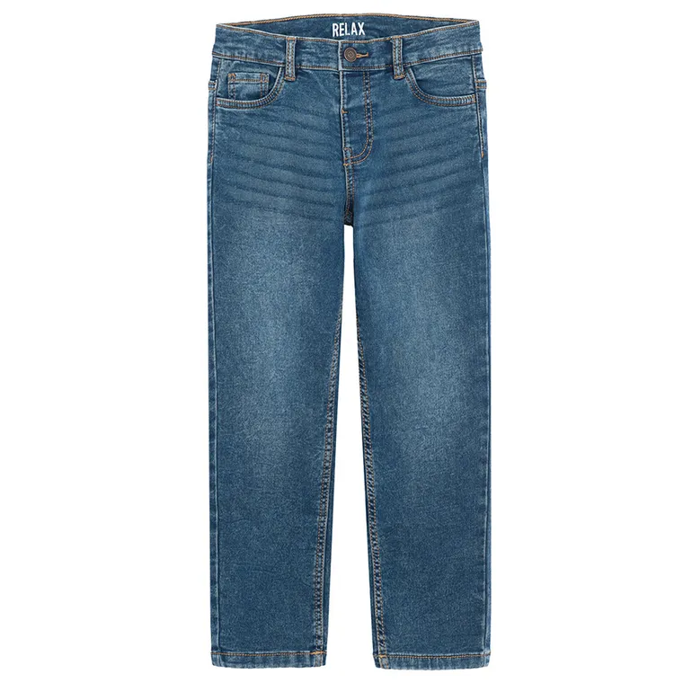 Cool Club, Blugi reglabili pentru baieti, croiala relax, albastru