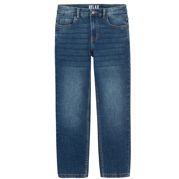 Cool Club, Blugi reglabili pentru baieti, croiala relax, albastru