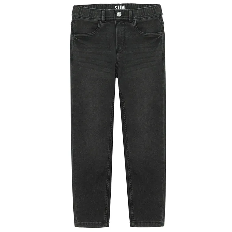 Cool Club, Blugi reglabili pentru baieti, croiala slim, negru