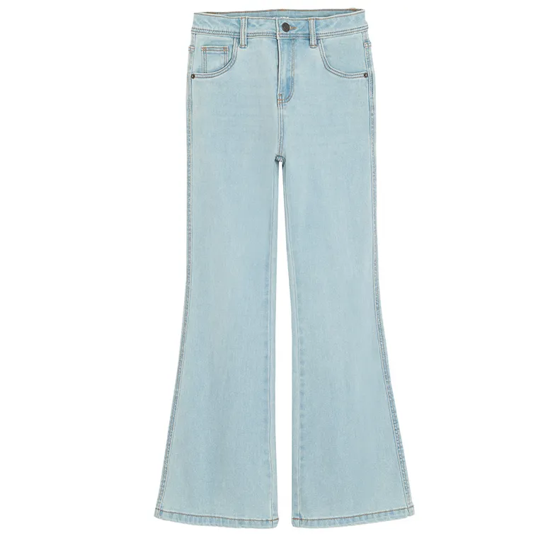 Cool Club, Blugi reglabili pentru fete, croiala flare, albastru