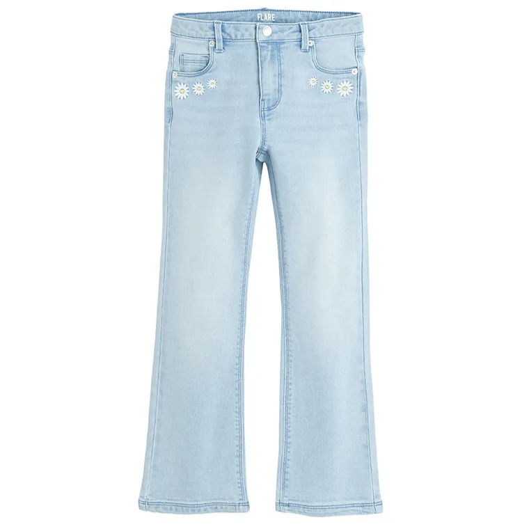 Cool Club, Blugi reglabili pentru fete, flare, albastru