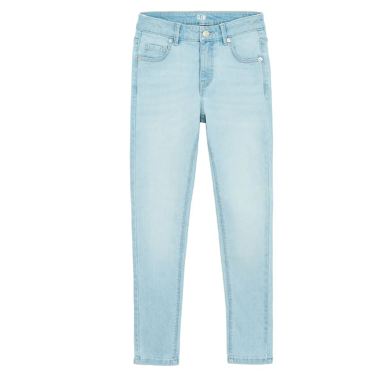 Cool Club, Blugi reglabili pentru fete, slim fit, albastru