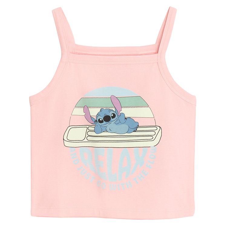 Cool Club, Bluza cu bretele, roz, imprimeu Lilo si Stitch