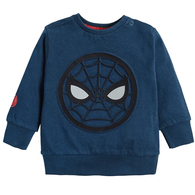 Cool Club, Bluza cu maneca lunga pentru baieti, bleumarin, imprimeu Spider-Man