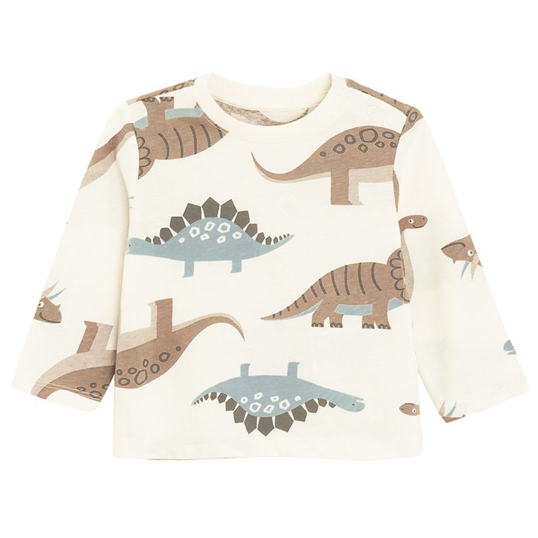 Cool Club, Bluza cu maneca lunga pentru baieti, ecru