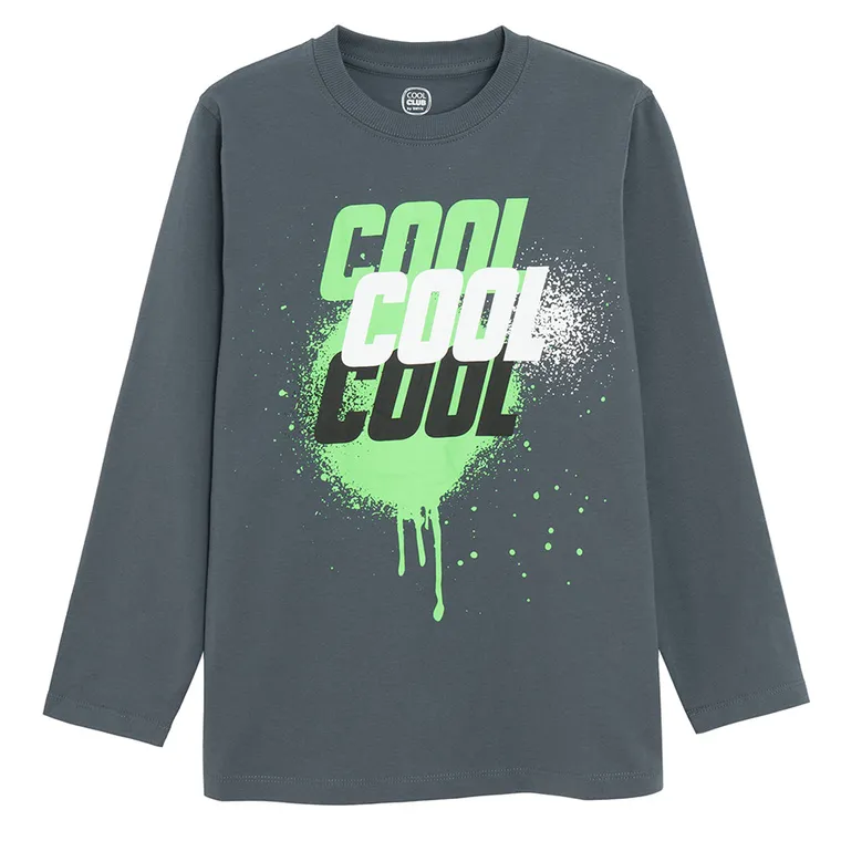 Cool Club, Bluza cu maneca lunga pentru baieti, granit