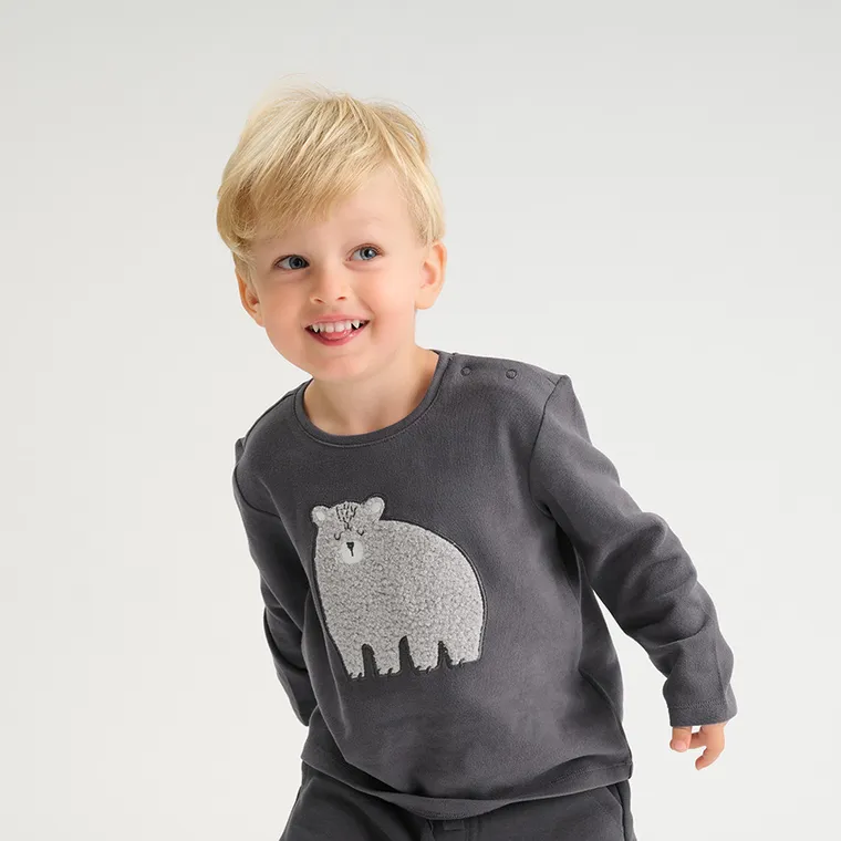 Cool Club, Bluza cu maneca lunga pentru baieti, gri