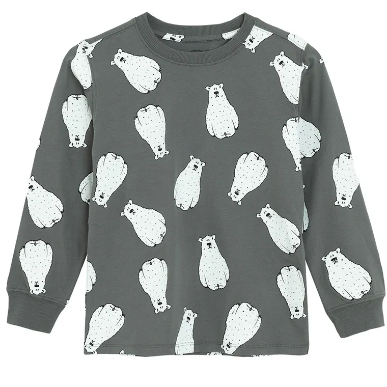 Cool Club, Bluza cu maneca lunga pentru baieti, gri