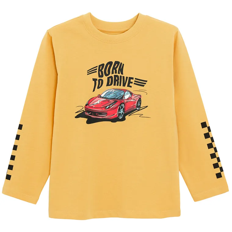 Cool Club, Bluza cu maneca lunga pentru baieti, mustar