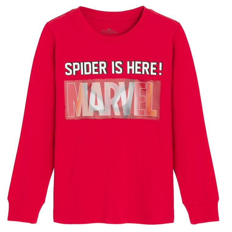 Cool Club, Bluza cu maneca lunga pentru baieti, rosu, imprimeu Spider-Man