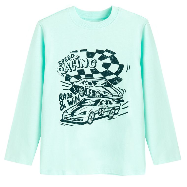 Cool Club, Bluza cu maneca lunga pentru baieti, turcoaz