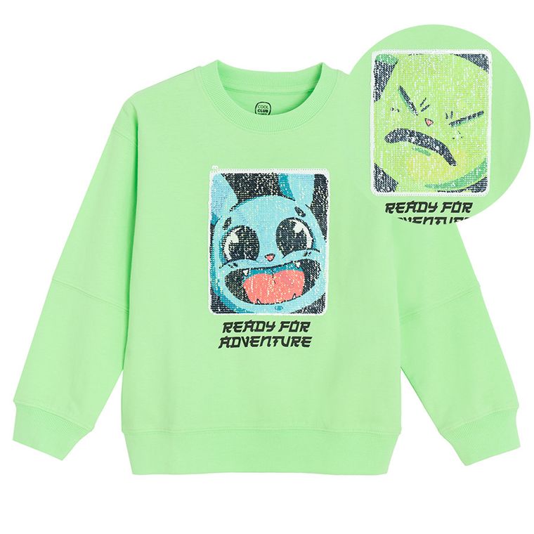 Cool Club, Bluza cu maneca lunga pentru baieti, verde