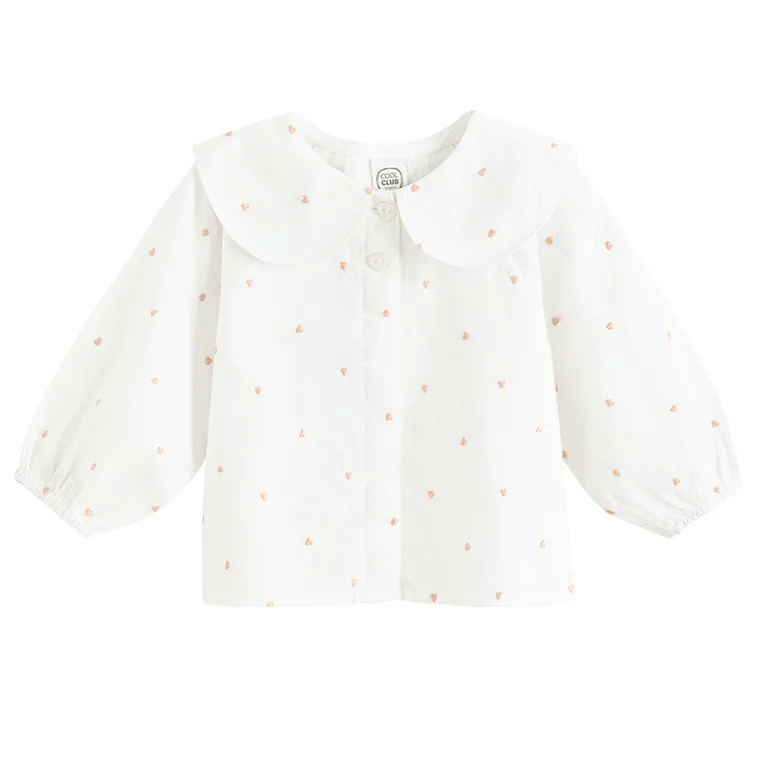 Cool Club, Bluza cu maneca lunga pentru fete, alb