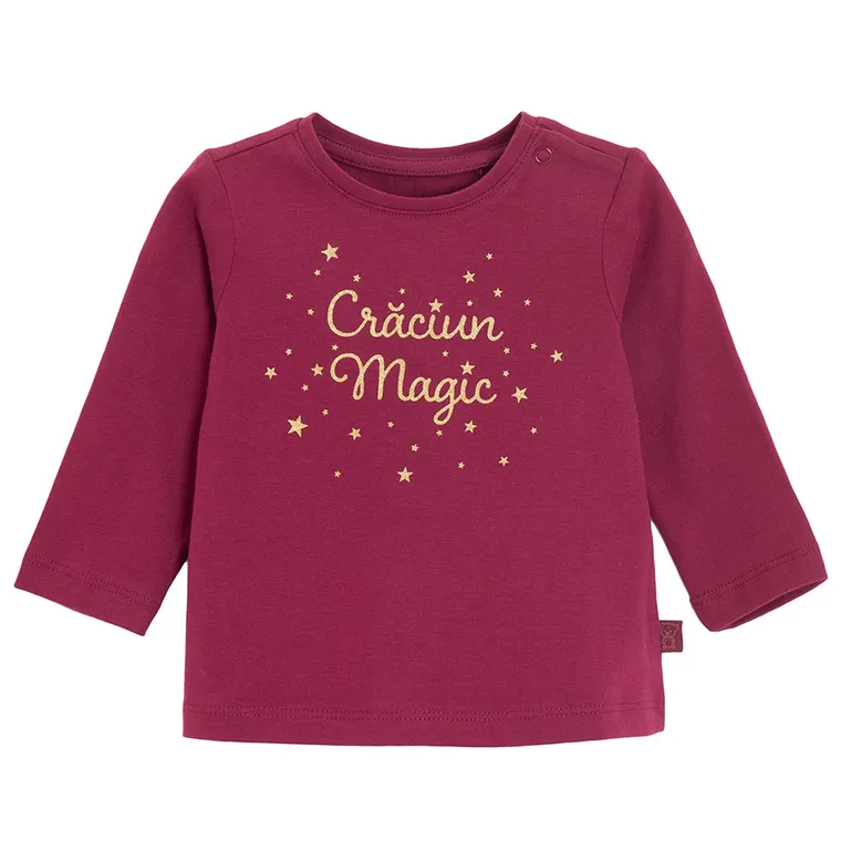 Cool Club, Bluza cu maneca lunga pentru fete, claret