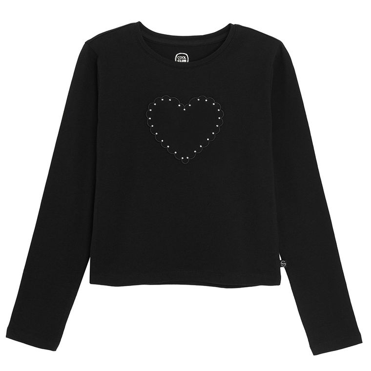 Cool Club, Bluza cu maneca lunga pentru fete, negru
