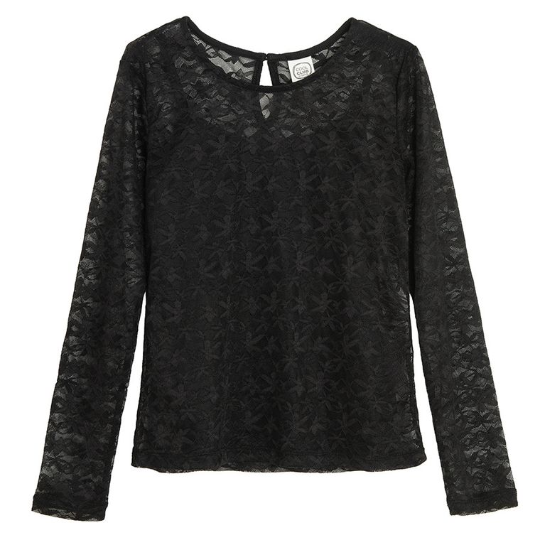 Cool Club, Bluza cu maneca lunga pentru fete, negru
