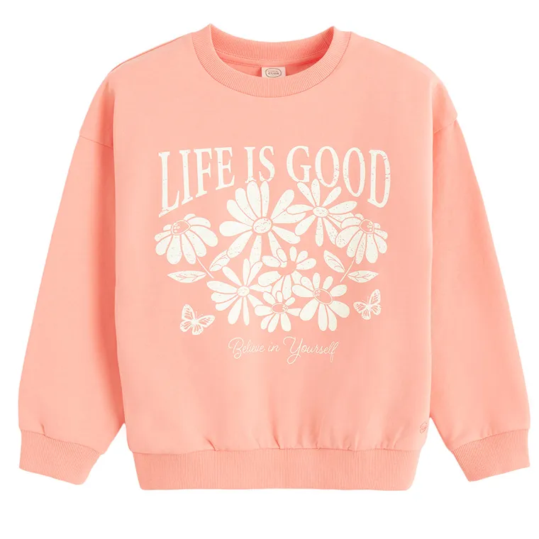 Cool Club, Bluza cu maneca lunga pentru fete, portocaliu