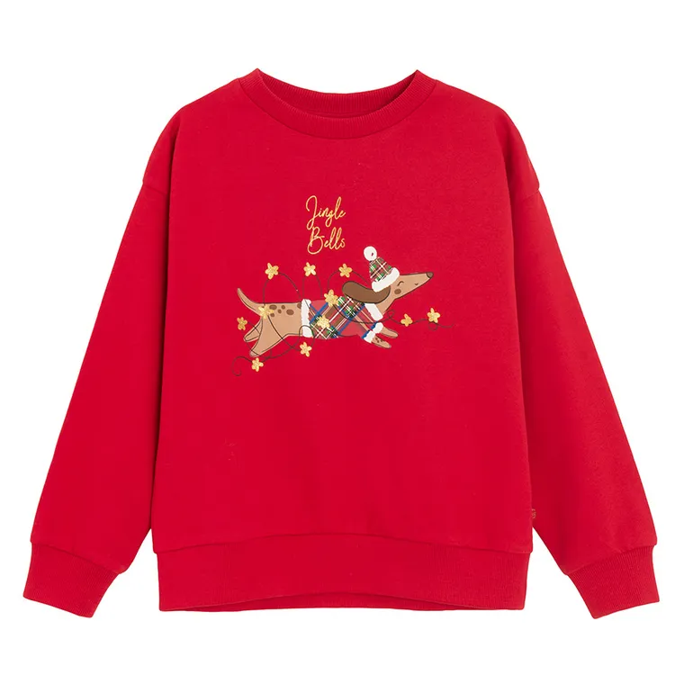 Cool Club, Bluza cu maneca lunga pentru fete, rosu