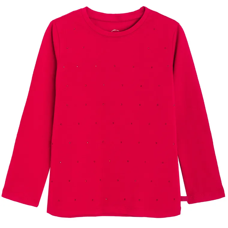 Cool Club, Bluza cu maneca lunga pentru fete, rosu