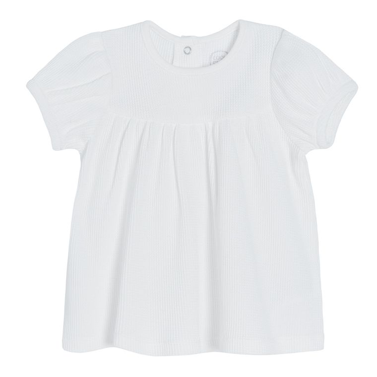 Cool Club, Bluza cu maneca scurta pentru fete, alb