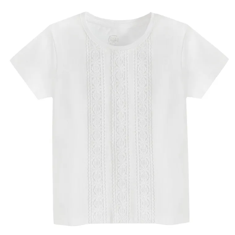 Cool Club, Bluza cu maneca scurta pentru fete, alb