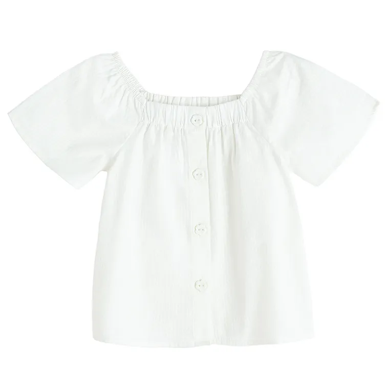 Cool Club, Bluza cu maneca scurta pentru fete, alb