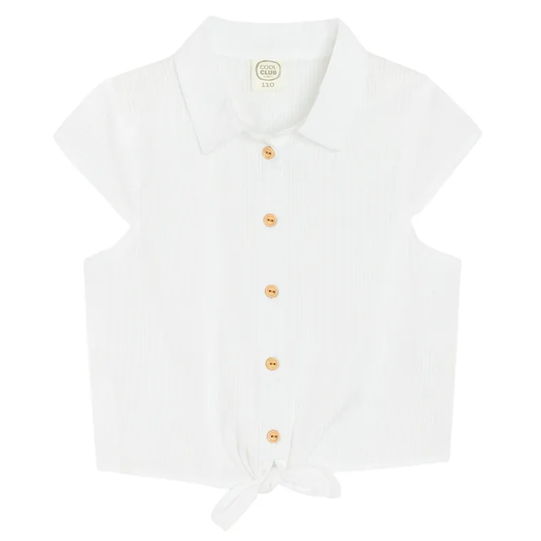 Cool Club, Bluza cu maneca scurta pentru fete, alb