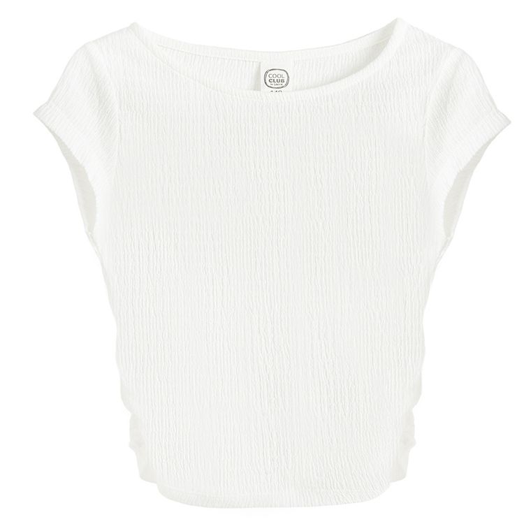 Cool Club, Bluza cu maneca scurta pentru fete, alb