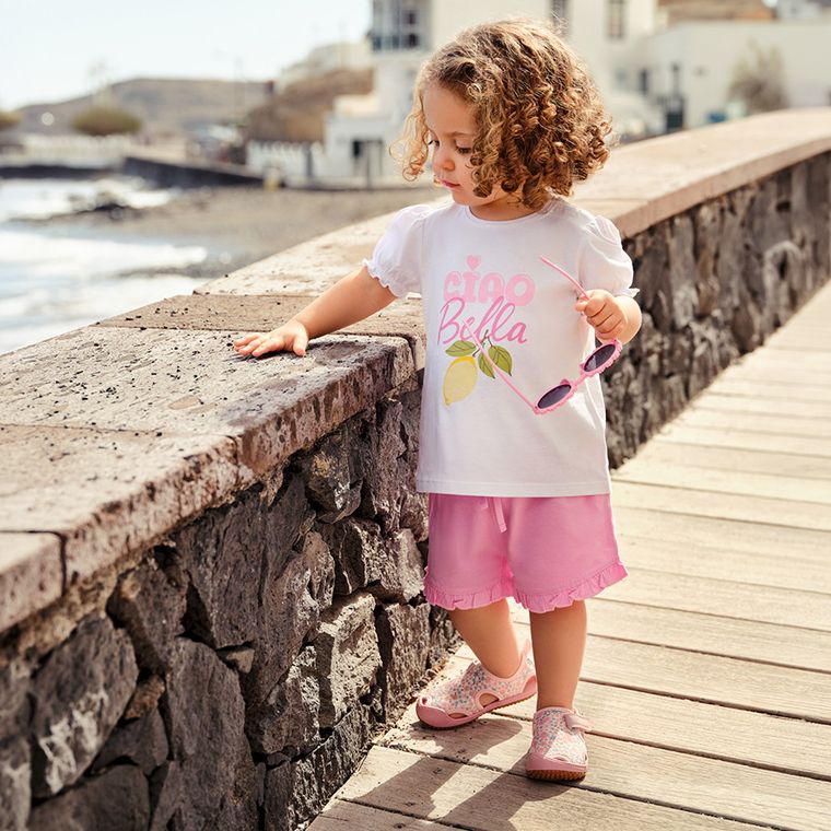 Cool Club, Bluza cu maneca scurta pentru fete, alb