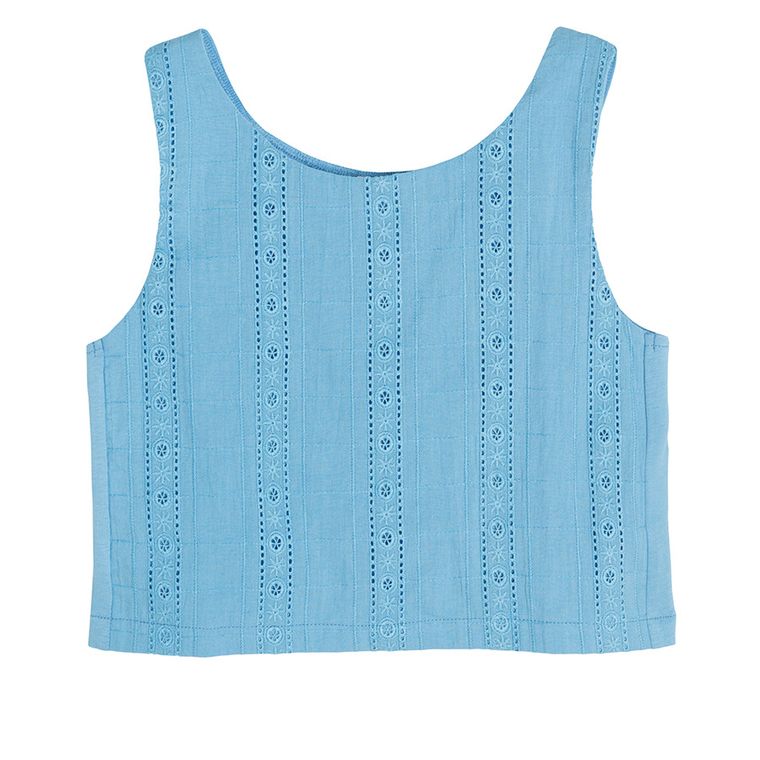 Cool Club, Bluza fara maneci pentru fete, albastru