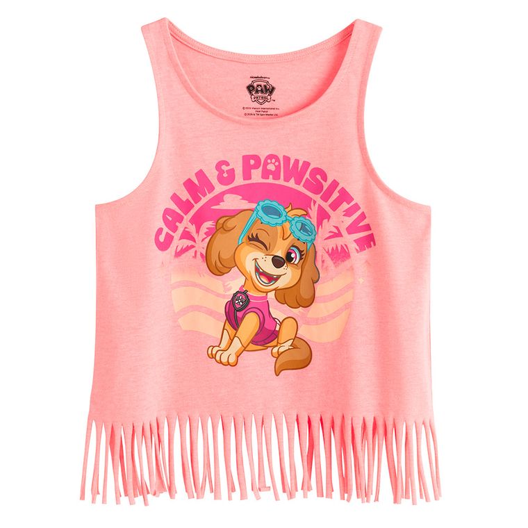 Cool Club, Bluza fara maneci pentru fete, roz, imprimeu Paw Patrol