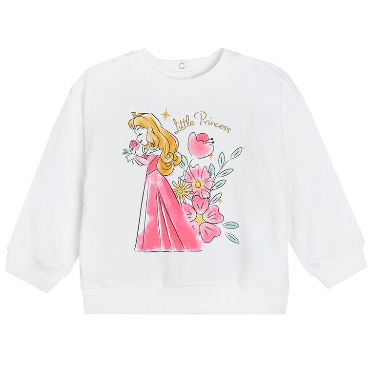Cool Club, Bluza pentru fete, ecru, imprimeu Printese Disney