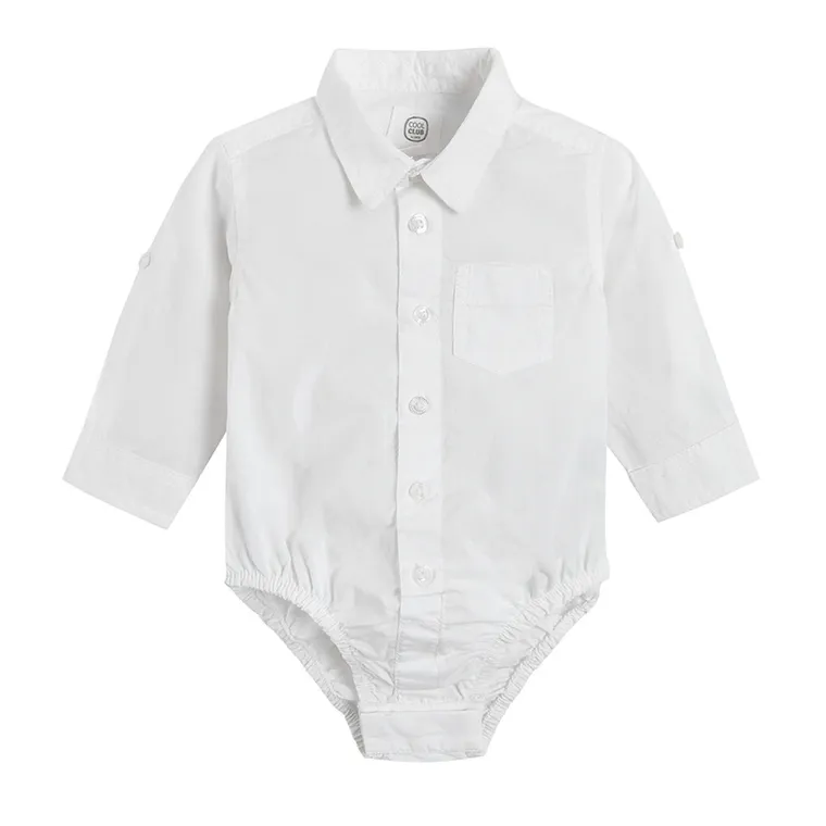 Cool Club, Body cu maneca lunga, camasa alba