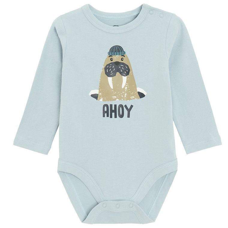 Cool Club, Body cu maneca lunga pentru baieti, albastru